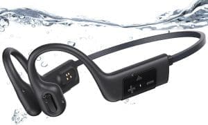 Relxhome Knochenschall Kopfhörer, Kopfhörer Schwimmen Eingebauter 32GB Speicher, MP3 Sport Kopfhörer Bluetooth 5.3, IP68 Wasserdicht, Open Ear Kopfhörer für Schwimmen Laufen, 10 Stunden Spielzeit