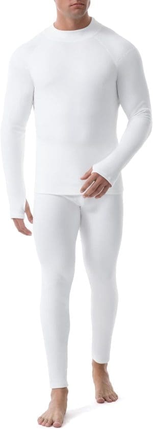 Runhit Thermounterwäsche Herren Winter Funktionsunterwäsche Thermounterhose Herren Unterhosen Lang Funktionswäsche Skiunterwäsche Thermo Unterwäsche Männer Extra Warm