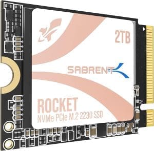 SABRENT Q4 2230 M.2 NVMe Gen 4 2 TB interne SSD 5000 MB/s Lesen PCIe 4.0 X4 M2 Solid State Drive kompatibel mit Steam Deck, ASUS ROG Ally, Mini-PCs (SB-213Q-2TB)