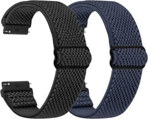 SHIJZWD Elastische Uhrenarmbänder, 16 mm, 18 mm, 20 mm, 22 mm, Armband mit Schnellverschluss, verstellbar, dehnbar, Nylonschlaufe, Sport, atmungsaktiv, Ersatzarmband für Männer, Frauen