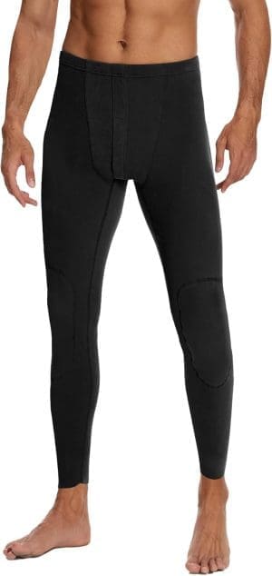 SIHOHAN Herren Thermo Unterhose Lang,Herren Thermounterhose Bein Bequeme,Lange Gefütterte Unterhosen Männer,Thermo Leggings Thermoleggings Winter Thermounterwäsche,S-4XXL