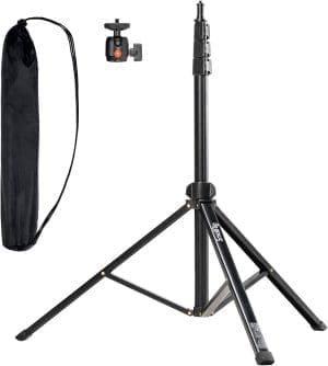 SMALLRIG 78,7" / 200cm Light Stand, Tragbares Fotografie-Stativ, Ideal für Reflektoren Softboxen Studio-Leuchten Regenschirme Ringlicht, Max Last 4kg, Gefaltet Größe 56cm, RA-S200-4379