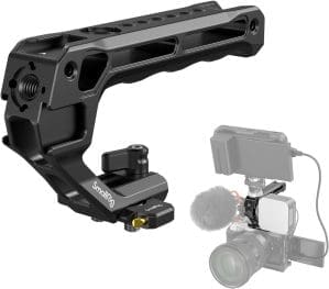 SMALLRIG Lightweight NATO Top Handle NATO Obergriff, Schnellverschluss-NATO Griff mit NATO-Schiene für DSLR-Kamerakäfig, Universal-Obergriff mit 5 Kaltschuhadaptern – 4345