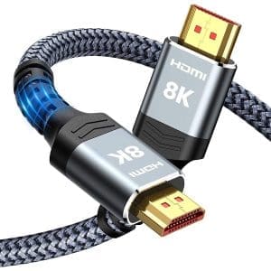 SNOWKIDS HDMI 2.1 Kabel 3Meter 8K, 2.1 48Gbps Highspeed 8K@60Hz HDMI Kabel 4K@120Hz 7680P DTS: X, HDCP 2.2&2.3, HDR 10,eARC, kompatibel mit PS5 X-BOX