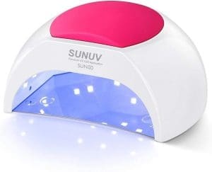 SUNUV SUN2C Nageltrockner UV LED Nagellampe für Gelnägel, 10, 30, 60, 90s Timer, Automatischer Infrarotsensor, Geeignet für Maniküre und Pediküre, Geschenk für Frauen