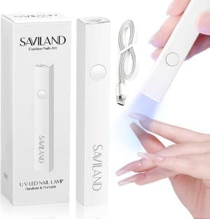 Saviland UV Lampe für Gelnägel: Mini UV Lampe für Nägel【Schützen Sie die Haut】【Wiederaufladbar】Klein LED Nagellack Trocknergerät für Nagellack Aufbaugel Nail Tips Nagelkleber Geschenke für Frauen