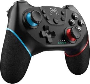 Sefitopher 2024 Verbesserter Nintendo Switch Controller für Switch/Switch OLED/Switch Lite, Switch Pro Controller mit Double Shock, 6-Achsen Gyroskop und Turbo Funktion (Rot)