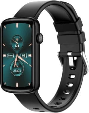 Shang Wing Smartwatch Damenuhr, schlanker Fitness-Tracker, Schrittzähler, Herzfrequenzmesser, SpO2-Messung, Schlafüberwachung, Sportuhr, klein, wasserdicht, IP68 für Android, iOS, Handy