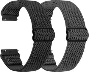 ShijZwd Elastic Watchgurte, 16 mm, 18 mm, 20 mm, 22 mm Riemen mit Schnellfreisetzungen, verstellbarer dehnbarer Nylonschleifensportsport -Atmungsgurt für Männer, Frauen, Frauen