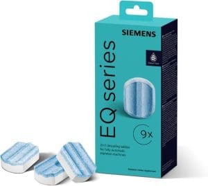 Siemens Multipack TZ80032A, 3x3 Entkalkungstabletten, schützt vor Korrosion, für Kaffeevollautomaten der EQ Serie, weiß