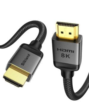 Silkland 10K 8K HDMI 2.1 Kabel 15m, HDMI Kabel 4K@144Hz/120Hz 8K@60Hz,eARC, HDR10, Dolby Atmos, 48Gbps, HDCP 2.2&2.3 für HDTV/Soundbar/PS5/Blu-ray/Switch/Beamer/Laptop/ Display/TV-Box/PC