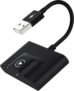 Sixriver CarPlay Wireless Adapter, 2024 Upgrade Wireless CarPlay Adapter Dongle Konvertieren Sie werkseitig verkabeltes CarPlay in kabelloses Plug-and-Play, kompatibel mit Autos ab 2015 und iPhone iOS 10+