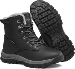 Sixspace Winterschuhe Herren Damen Winterstiefel Warm Gefüttert Schneestiefel Leicht Wanderschuhe Trekkingschuhe Rutschfest Stiefel,Gr.36-46