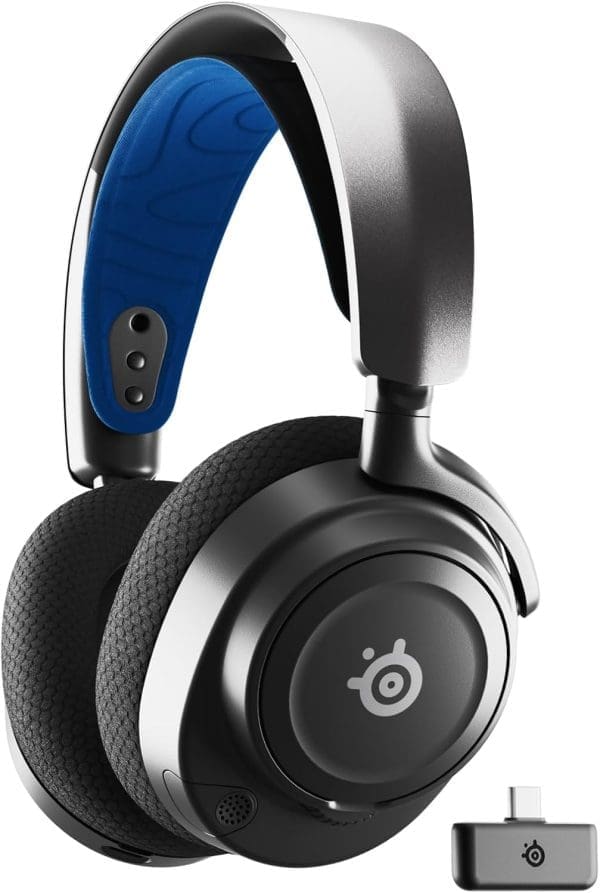 SteelSeries Arctis Nova 7p Wireless Multi-Plattform-Gaming-Headset-Magnetische Neodymus-Treich-2,4 GHz + Mischbarer Bluetooth-Sound-38 Std. Akkulaufzeit-Clearcast Gen 2 Ki-mik-PS5, PC, Switch, Mobile