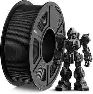 TECBEARS PETG Filament 1,75 mm Schwarz, Stärker Zähigkeit PETG 3D Drucker Filament, 1kg Spule, Maßgenauigkeit +/- 0,02 mm, Kompatibel mit FDM Drucker