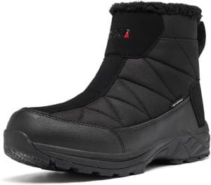 TLOLA Winterschuhe Herren Wasserdicht Warm Gefüttert Schneestiefel Rutschfest Winterstiefel Herren Wanderschuhe Trekkingschuhe Arbeiten Ski Angeln Outdoor Schuhe Herren