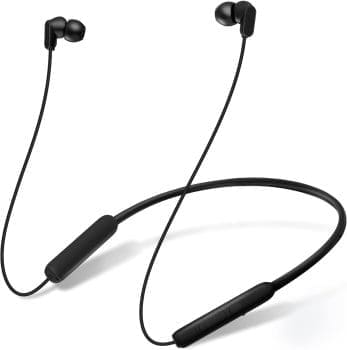 TONEMAC N18 In-Ear-Kopfhörer Bluetooth mit Kabel,Nackenbügel-Bluetooth-Kopfhörer Sport,Bluetooth-Ohrhörer mit ENC-Mikrofon für Joggen,Workout (Schwarz)