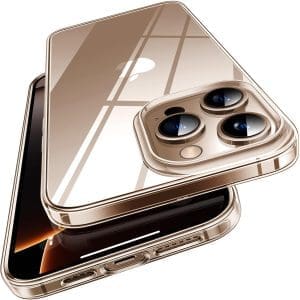 TORRAS Crystal Clear für iPhone 16 Pro Hülle (Nr.1 Vergilbungsschutz & Ultra Dünn) Hülle iPhone 16 Pro Case Militär-Grade Stoßfest Silikon Handyhülle iPhone 16 Pro Weicher Griff Kratzfest Transparent