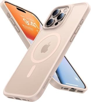 TORRAS Guardian-Mag für iPhone 16 Pro Hülle für MagSafe Zertifizierte Militärschutz und Magnetkraft Handyhülle iPhone 16 Pro Case Stoßfest Kratzfest Schutzhülle Cover Edle Matt Gold