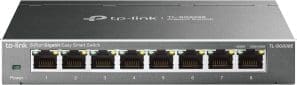 TP-Link TL-SG608E 8-Ports Gigabit Easy Smart Managed Netzwerk Switch (Plug-and-Play, Metallgehäuse, QoS, IGMP-Snooping, VLAN, zentrales Management, energieeffizient)