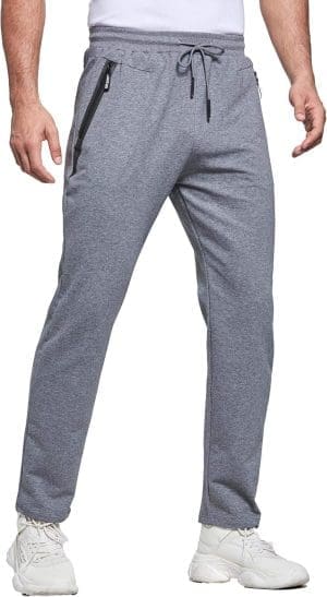 Tansozer Jogginghose Herren mit Reißverschluss Slim Fit Hose Herren mit Taschen