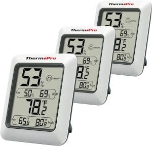 ThermoPro TP50-3 digitales Hygrometer Innenthermometer Raumthermometer mit Aufzeichnung und Raumklima-Indikator für Raumklimakontrolle Klima Monitor