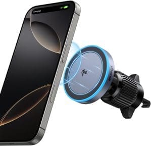 UGREEN Qi2 zertifiziertes 15W Wireless Car Charger Handyhalterung Auto mit Ladefunktion kompatibel mit MagSafe für iPhone 16/16 Pro/16 Pro Max/15/14/13 mit 1M Kabel