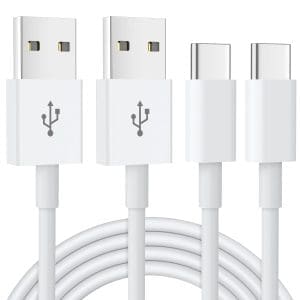 USB C Kabel ( 2Stück 1,8M ), USB Typ C Ladekabel Schnellladung für Samsung Galaxy S24 S23 S22 S21 S20 S10 S9 Note 10 9 8, iPhone 15 Pro, Google Pixel, Hawei, Xiaomi, OnePlus, Sony Xperia Controller