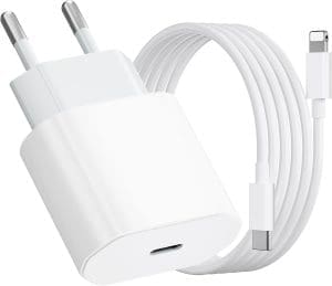 USB C Ladegerät mit iPhone Ladekabel, 20W iPhone Schnellladegerät mit Ladekabel iPhone, iPhone Ladekabel Schnellladekabel für iPhone 14/13/ 12/11/ X/ 8/7