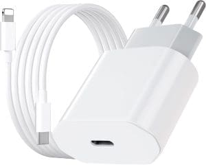 USB C Ladegerät mit iPhone Ladekabel 2M, 20W iPhone Schnellladegerät mit Ladekabel iPhone, iPhone Ladekabel Schnellladekabel für iPhone 14/13/ 12/11/ X/ 8/7