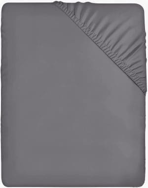 Utopia Bedding - Spannbettlaken 160x200cm - Grau - Gebürstete Polyester-Mikrofaser Spannbetttuch - 35 cm Tiefe Tasche