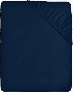 Utopia Bedding - Spannbettlaken 90x190cm - Marineblau - Gebürstete Mikrofaser Spannbetttuch - 35 cm Tiefe Tasche