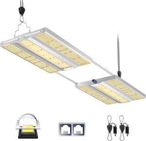 VIPARSPECTRA XS3000 Pro LED Grow Lampe,Pflanzenlampe LED Vollspektrum,Neue Gen Linsen Grow Light mit Daisy-Chain 6 Levels Dimmen 0-100% Für Zimmerpflanzen Gemüse Blüte für Growzelt 120x90cm 120x60cm