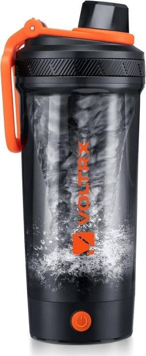 VOLTRX Shaker Flasche, Gallium USB C wiederaufladbarer elektrischer Mixer, Shaker Tassen für Protein-Shakes und Mahlzeit Ersatz Shakes, BPA frei, mit Tritan, 24oz gemacht