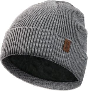 Wmcaps Beanie Mütze, Herren Winter Warme Unisex Wintermütze Strickmütze Dehnbare Weiche Wollmütze mit Bündchen und Dickem Warmem Futter Geschenk für Freundin männer Frauen