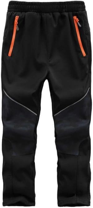 Zzkouine Kinder Softshellhose Schneehose Skihose Warme Hosen Jungen Mädchen Winterhose Outdoorhose Wanderhose