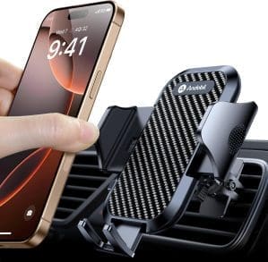 andobil Handyhalterung fürs Auto Handyhalterung 2019 Upgrade Lüftungshalterung mit 2 Lüftungsklammern, Universal Smartphone Halterung für Fahrzeuge 360° Drehung für iPhone 11 11 Pro Samsung Galaxy Note10 Huawei LG usw., Schwarz