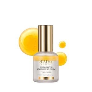 d'Alba Italian White Truffle Double Layer Revitalizing Serum, 100-Stunden-Feuchtigkeitsserum, 2-in-1-Doppellösungsserum, Glanz und langanhaltende Feuchtigkeit