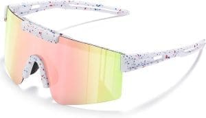 suoso Sportbrille Polarisiert Radsportbrillen Fahrradbrille Schnelle brille für Herren Damen Sport Sonnenbrille UV400 Klar Laufbrille für MTB Rennrad Fahrrad Ski Rave