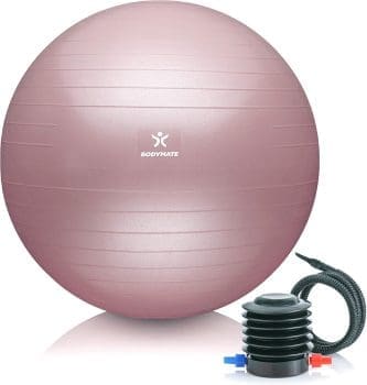 Body Comate Gymnastic Ball, sitzender Ball, Trainingsball mit E-Book umfasst Luftpumpe, Ball für Fitness, Yoga, Gymnastik, Kerntraining für einen starken Rücken als Bürostuhl