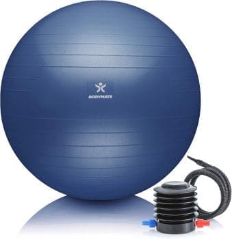 Body Comate Gymnastic Ball, sitzender Ball, Trainingsball mit E-Book umfasst Luftpumpe, Ball für Fitness, Yoga, Gymnastik, Kerntraining für einen starken Rücken als Bürostuhl