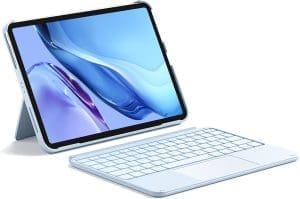 Inateck -Hülle mit Tastatur, Ultraleichte Tastatur für das iPad 10/11 Generation A16 2025 11 Zoll, iPad Air 11 Zoll M3/M2 (2025/2024), Air 5/4, Pro 11 4/2/2/1, Wechsel, mit Touchpad, Qwertz, Acetouch, Acetouch