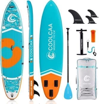 354 cm x 86 cm x 15 cm Stand -up -Paddelbrett mit Premium -SUP -Zubehör, Ladekapazität von bis zu 210 kg, SUP -Board für Erwachsene und Jugendliche aller Ebenen