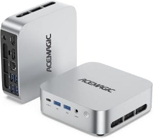 Acemagic M1 Mini PC, AMD Ryzen 7 6800H (8C/16T, bis 4,7 GHz), Mini -Computer mit 16 GB DDR5 512GB M.2 SSD, 4K Triple Display/WLI 6/BT 5.2/Win11 Pro mit VESA für Spiele und Büro