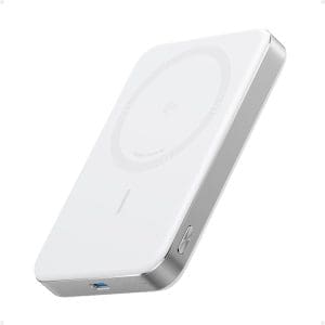 Anker Maggo Power Bank, Ultra Slim 10000mAh Magnetic Battery Pack, QI2 -zertifiziert, tragbar, 15W Ultra Fast Magsafe kompatibles Ladegerät, ergonomisches Design, nur für iPhone 15/14/13/12