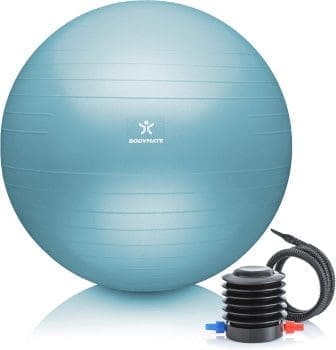 Body Comate Gymnastic Ball, sitzender Ball, Trainingsball mit E-Book umfasst Luftpumpe, Ball für Fitness, Yoga, Gymnastik, Kerntraining für einen starken Rücken als Bürostuhl