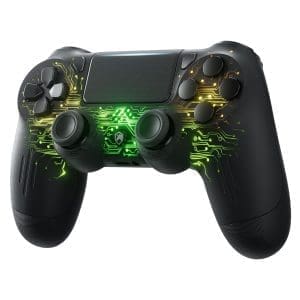 EchtPower Wireless Controller für PS-4, RGB Controller MIT Dual Vibration, 1000mah Akku, 6-Achsen, Touchpanel, AudioBuchse, Screenshot, Gamepad Kompatibel MIT PS-4/Pro/SLIM/PC-LeiterPlattte-Design-Design-Design-Design-Design-Design-Design-Design-Design, PS-4/Pro/Pro/Slim/PC-LeiterPlattte-Design