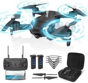T26-Drohne mit Kamera 1080p, RC Foldable FPV Quadcopter mit 2 Batterien, 26-30 Minuten Flug, 3D-Flip, Schwerkraftsensor, Kopf ohne Taste, Start/Landung