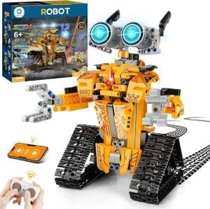 Sillbird Roboter Kinderprogrammierbar und Fernbedienung kontrolliert, App und Fernbedienungstechnologie Roboter Kit Minz Roboter Bauspielzeuggeschenk für Kinder ab 8 bis 12 Jahren für Jungen