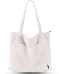 Geräumige Cord-Schultertasche – Vielseitig